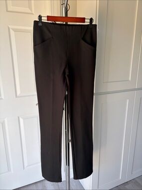 Maeve by Anthropologie Black Straight-Leg Pull-On Pointe Pants, Size S.